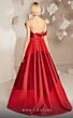 MNM Couture E0014 Pleated Skirt Asymmetric Neckline Dress