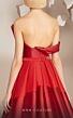 MNM Couture E0014 Pleated Skirt Asymmetric Neckline Dress