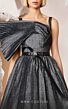 MNM Couture E0017 Layered Skirt Embellished Top Two Strap Dress