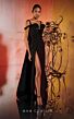 MNM Couture E0032 Panel Train High Slit Two Tone Dress