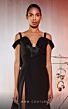MNM Couture E0032 Panel Train High Slit Two Tone Dress