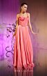 MNM Couture E0045 Spaghetti Straps Pleated Metallic Dress