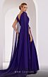 MNM Couture E0061 Floor-Length Sleeves Bateau Neckline Dress