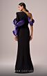 MNM Couture E0067 Mismatched Sleeves High Slit Dress