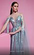 MNM Couture E0070 Floor-Length Sleeves Embroidered Illusion Dress