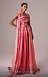 MNM Couture E0079 Belted Waist Strapless Print Dress