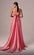 MNM Couture E0079 Belted Waist Strapless Print Dress