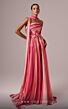 MNM Couture E0079 Belted Waist Strapless Print Dress