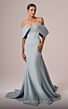 MNM Couture E0085 Panel Train Off The Shoulder Dress