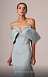 MNM Couture E0085 Panel Train Off The Shoulder Dress