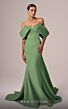 MNM Couture E0085 Panel Train Off The Shoulder Dress