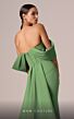 MNM Couture E0085 Panel Train Off The Shoulder Dress