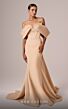MNM Couture E0085 Panel Train Off The Shoulder Dress