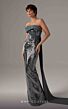 MNM Couture E0087 Watteau Train Strapless Embroidered Dress