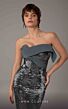 MNM Couture E0087 Watteau Train Strapless Embroidered Dress