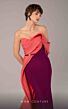 MNM Couture E0091 Side Tail One Sleeve with Belt Dress