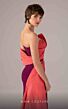 MNM Couture E0091 Side Tail One Sleeve with Belt Dress