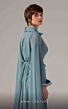 MNM Couture E0093 Cape Sleeve A-Line Wing Collar Dress