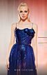 MNM Couture E0049 Illusion Skirt Asymmetric Neck Royal Blue Dress