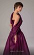MNM Couture E0089 Strapless Satin Draped A-Line Dress