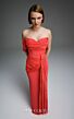 MNM Couture E0104 Asymmetric Off The Shoulder Fitted Dress