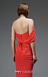 MNM Couture E0104 Asymmetric Off The Shoulder Fitted Dress