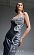 MNM Couture E0105 Fitted Strapless Sequin Silver Dress