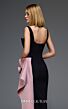 MNM Couture E0117 Side Tail Black Sweetheart Neck Column Dress