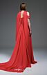 MNM Couture E0119 Peplum Waist Ruched Bodice Organza Dress