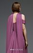 MNM Couture E0119 Peplum Waist Ruched Bodice Organza Dress
