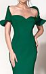 MNM Couture 2144A Ruffle Sleeve Off The Shoulder Dress