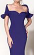 MNM Couture 2144A Ruffle Sleeve Off The Shoulder Dress
