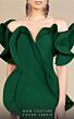 MNM Couture 2328 Short Sleeve Off The Shoulder Ruffle Dress