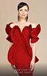 MNM Couture 2328 Short Sleeve Off The Shoulder Ruffle Dress