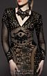MNM Couture 2468 Long Sleeves V-Neck Lace Dress