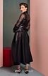 MNM Couture 2520 Wing Collar Sheer Sleeve Dress