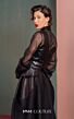 MNM Couture 2520 Wing Collar Sheer Sleeve Dress