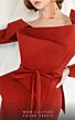 MNM Couture 2540 Pleated Top Long Sleeve Peplum Dress