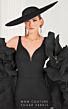 MNM Couture 2575 Detachable Ruffle Sleeves Strappy Back Dress