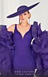 MNM Couture 2575 Detachable Ruffle Sleeves Strappy Back Dress