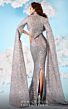 MNM Couture 2608 Bolero Jacket Scoop Neck Sequin Dress