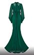 MNM Couture 2637A Bishop Sleeves High Neck Dress