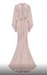 MNM Couture 2637A Bishop Sleeves High Neck Dress
