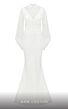 MNM Couture 2637A Bishop Sleeves High Neck Dress