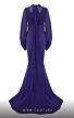 MNM Couture 2637A Bishop Sleeves High Neck Dress