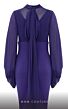 MNM Couture 2637A Bishop Sleeves High Neck Dress