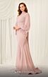 MNM Couture 2637B Bishop Sleeves High Neck Dress