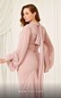 MNM Couture 2637B Bishop Sleeves High Neck Dress