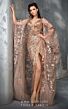 MNM Couture 2638 Plunging Neckline High Slit Sequin Dress