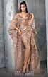 MNM Couture 2638 Plunging Neckline High Slit Sequin Dress